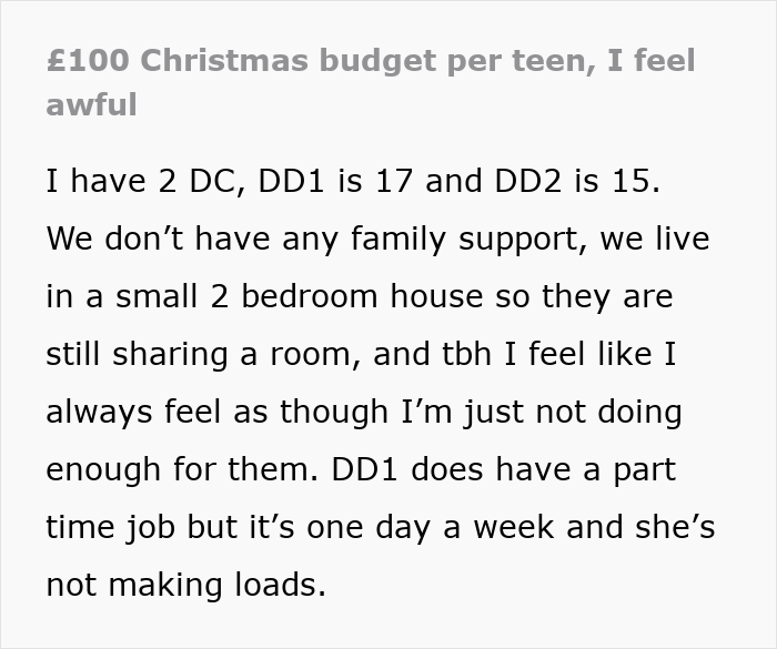 Single Mom Panics After Ex Pulls Out Of Paying For Their Daughters’ Christmas Gifts