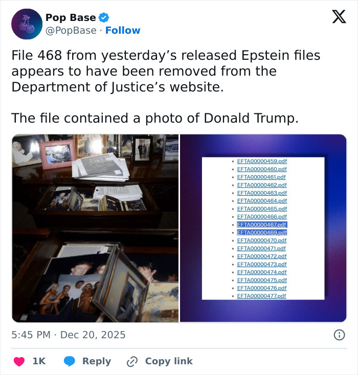 Unsettling Detail In Epstein Photos Triggers Outrage And Questions About What Was Redacted