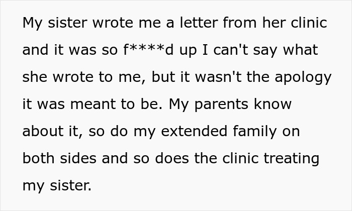“AITAH For Refusing To Spend Christmas At Home If My Sister Is Released From Her Eating Disorder Clinic?” “AITAH For Refusing To Spend Christmas At Home If My Sister Is Released From Her Eating Disorder Clinic?”