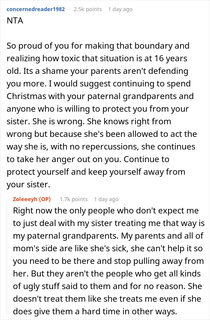 “AITAH For Refusing To Spend Christmas At Home If My Sister Is Released From Her Eating Disorder Clinic?” “AITAH For Refusing To Spend Christmas At Home If My Sister Is Released From Her Eating Disorder Clinic?”