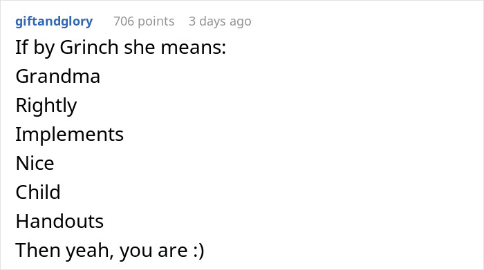 Grandma&rsquo;s Savage Holiday Clapback Leaves Entitled Ex-Daughter-In-Law Screaming: &ldquo;I&rsquo;m A Grinch&rdquo;