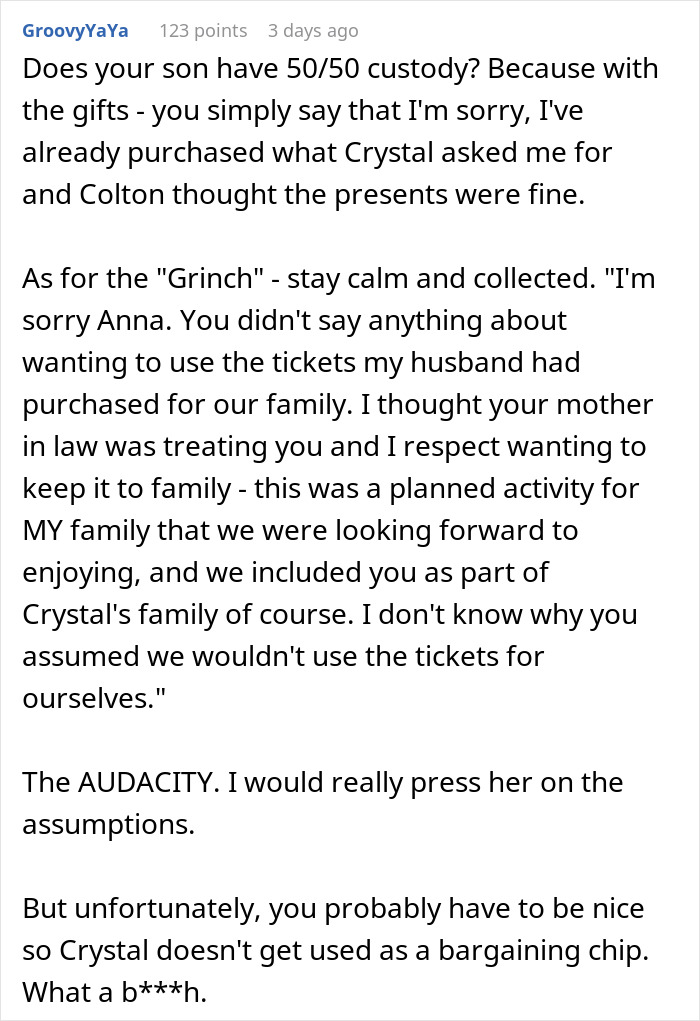 Grandma&rsquo;s Savage Holiday Clapback Leaves Entitled Ex-Daughter-In-Law Screaming: &ldquo;I&rsquo;m A Grinch&rdquo;
