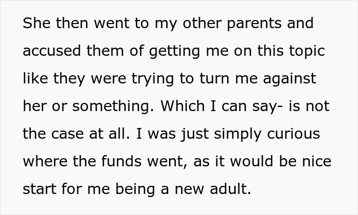 Teen Wonders What Happened To Her $30k, Mom Gives Vague Answers While People Online Call Her Ungrateful