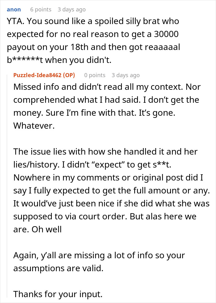 Teen Wonders What Happened To Her $30k, Mom Gives Vague Answers While People Online Call Her Ungrateful