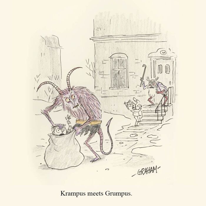 51 Graham Annable One Panel Comics That Start Normal And End Somewhere Unexpected