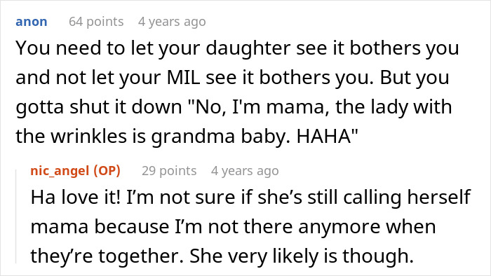 MIL Has Fun Teaching Grandkid To Call Her “Mama,” And Her Own Mom By Her Name, DIL Loses It