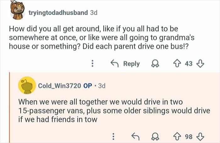 Man Who Has 21 Siblings Answers 40 Questions About His Life