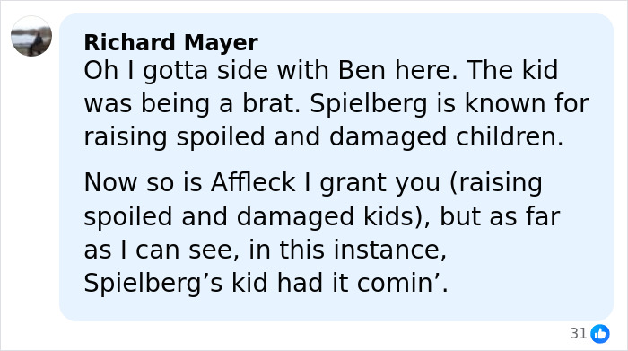 Steven Spielberg Refused To Work With Ben Affleck After What He Did To Director’s Son