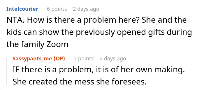 Woman Thinks She Deserves Another Christmas Gift Because She Opened One Early, Gets A Reality Check
