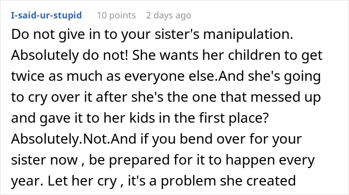 Woman Thinks She Deserves Another Christmas Gift Because She Opened One Early, Gets A Reality Check