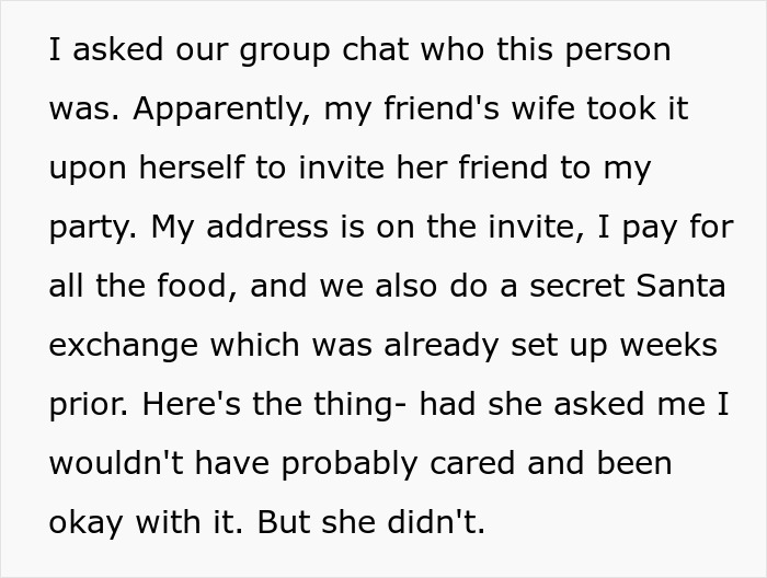 Host Tells Friend&rsquo;s Wife She Can&rsquo;t Invite Random People To Her House, Cancels Xmas After She Does