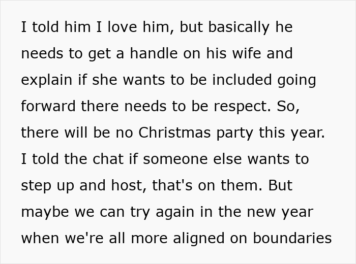 Host Tells Friend&rsquo;s Wife She Can&rsquo;t Invite Random People To Her House, Cancels Xmas After She Does