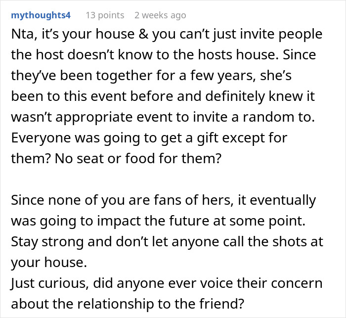 Host Tells Friend&rsquo;s Wife She Can&rsquo;t Invite Random People To Her House, Cancels Xmas After She Does