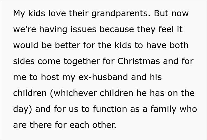 In-Laws Are Furious After Woman Refuses To Host A “Blended Family” Christmas With Her Ex’s Affair Kids