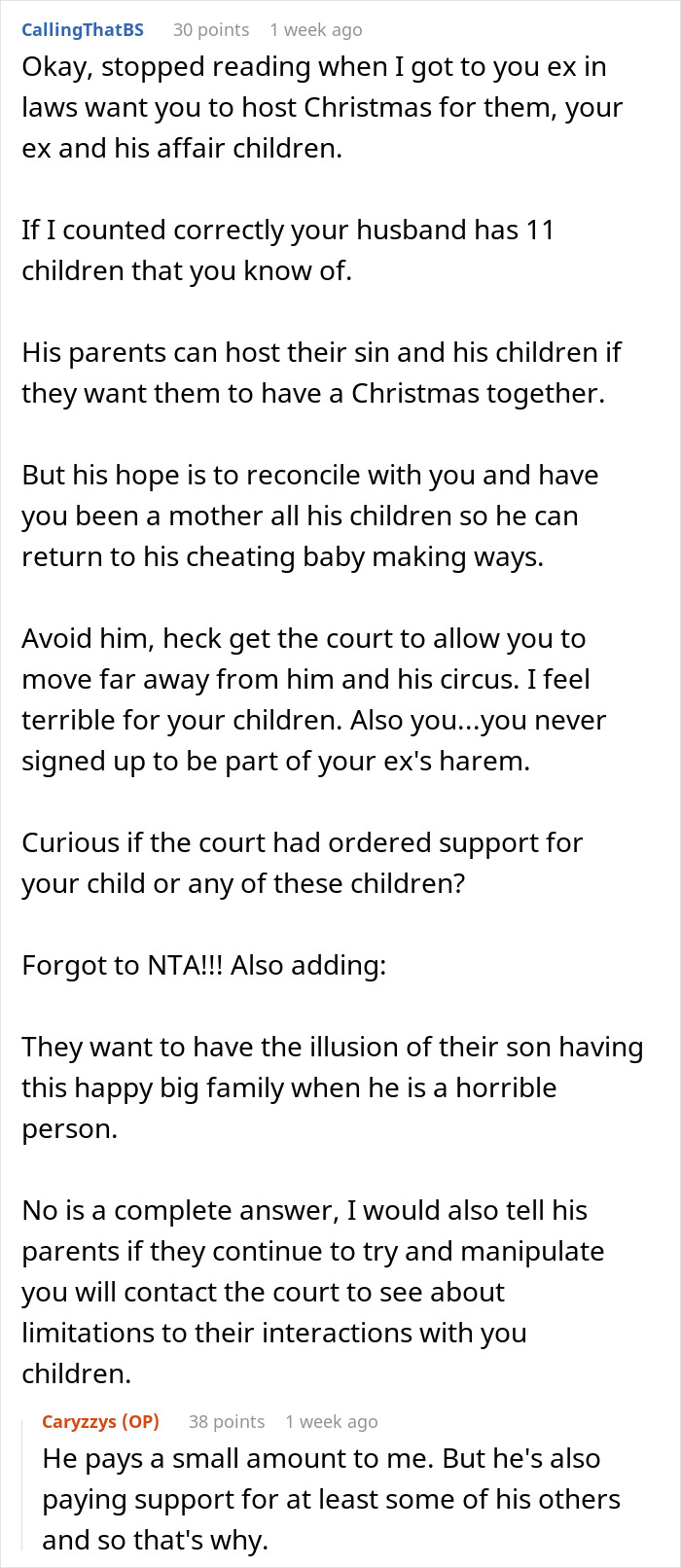 In-Laws Are Furious After Woman Refuses To Host A “Blended Family” Christmas With Her Ex’s Affair Kids