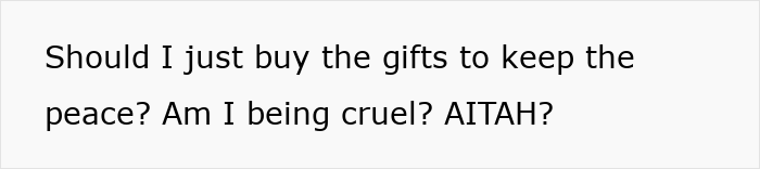 Aunt Declares ‘No Christmas Gifts’ For Unruly Niblings, Faces Backlash From Her Extremely Angry Sis Aunt Declares ‘No Christmas Gifts’ For Unruly Niblings, Faces Backlash From Her Extremely Angry Sis