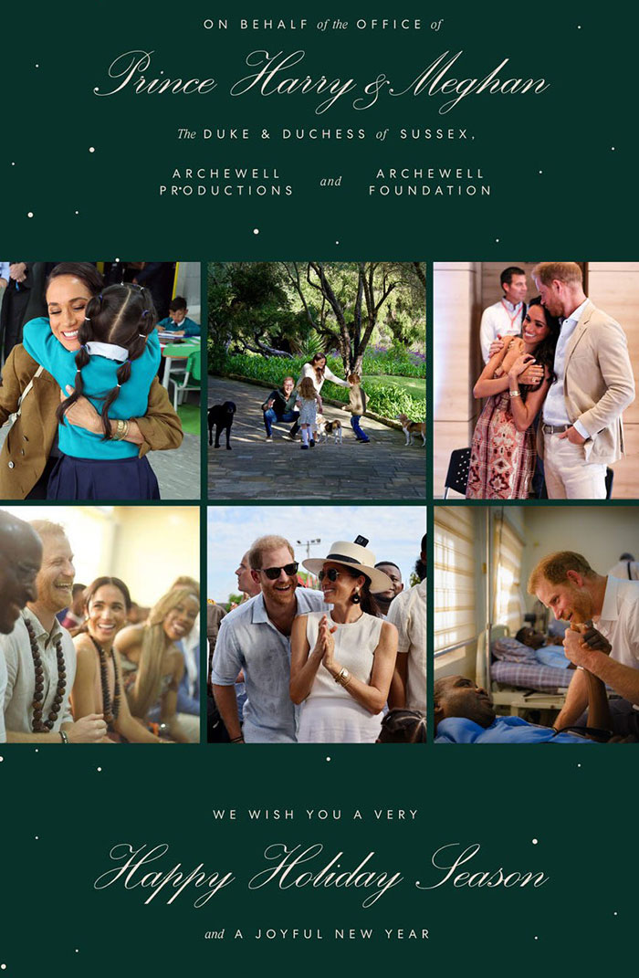 Prince Harry And Meghan Markle’s Holiday Snap Slammed As “Manipulation” After Fans Spot Details