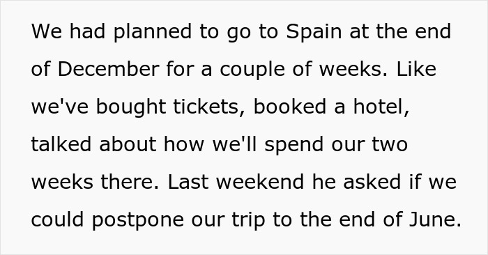 Family Vacation Turns Into Ultimatum After Husband Puts Business First, Wife Threatens Solo Trip