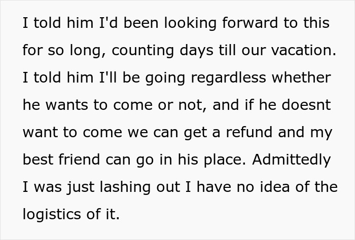 Family Vacation Turns Into Ultimatum After Husband Puts Business First, Wife Threatens Solo Trip