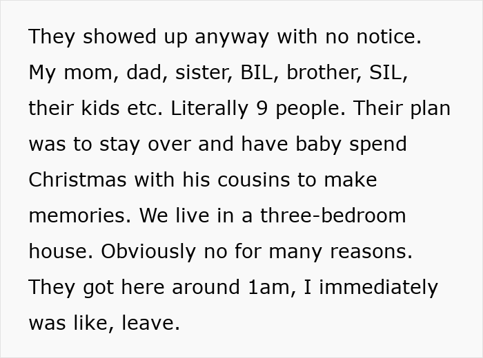 Family Tries To “Surprise” Man On Christmas By Arriving At 1 A.M., Gets Kicked Out Instead Family Tries To “Surprise” Man On Christmas By Arriving At 1 A.M., Gets Kicked Out Instead