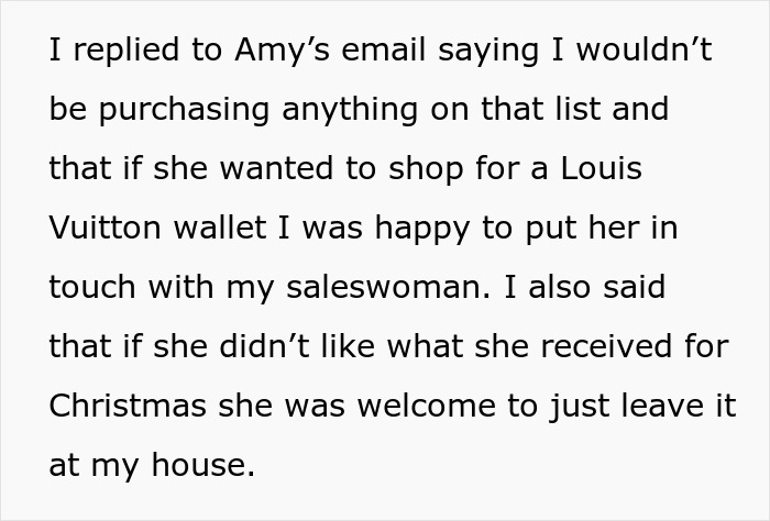 Entitled SIL Demands People Only Gift Pricey Things From Her Christmas List, Mad As Woman Snubs Her