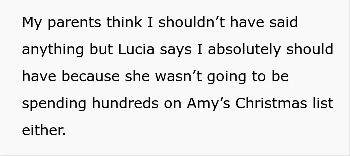 Entitled SIL Demands People Only Gift Pricey Things From Her Christmas List, Mad As Woman Snubs Her