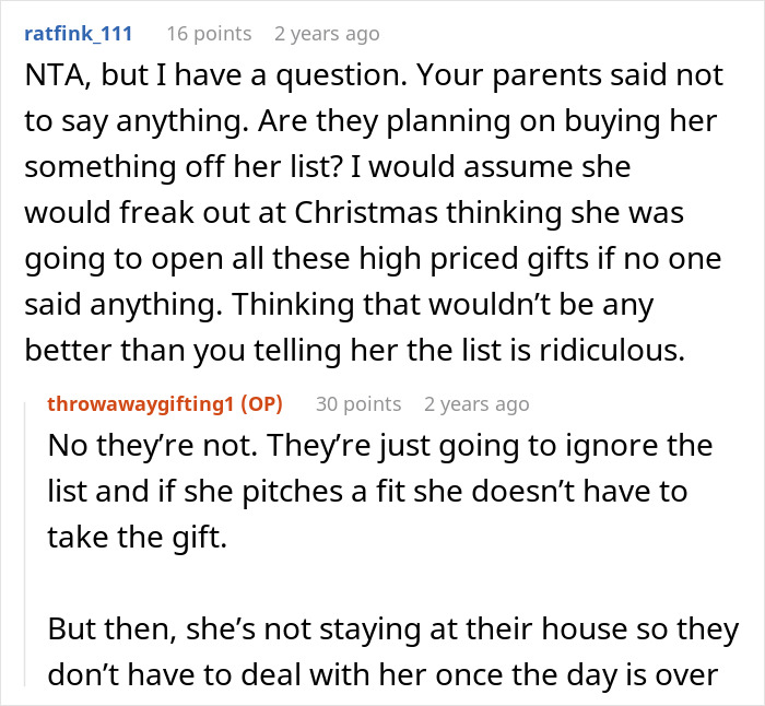 Entitled SIL Demands People Only Gift Pricey Things From Her Christmas List, Mad As Woman Snubs Her