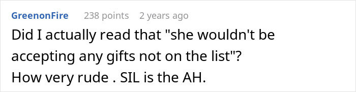 Entitled SIL Demands People Only Gift Pricey Things From Her Christmas List, Mad As Woman Snubs Her
