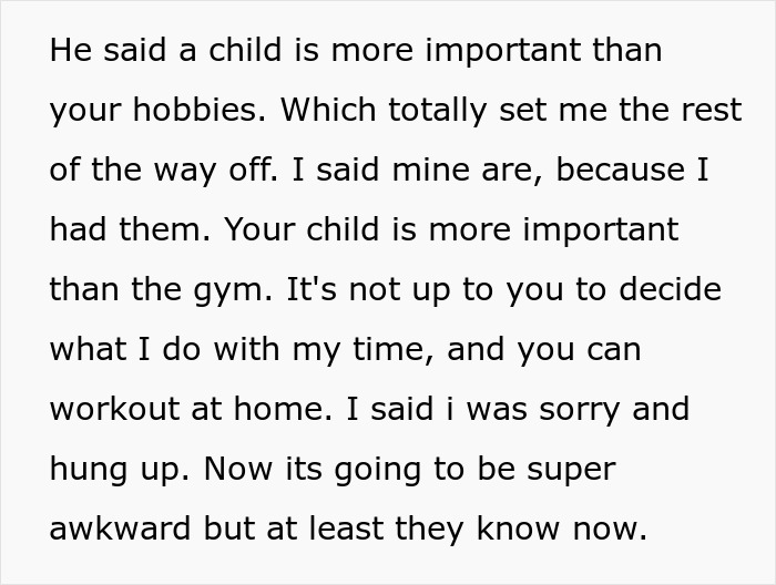 Couple Doesn’t Want To Sacrifice Gym For Babysitting, Wrongly Expect The Aunt To Give Up Her Hobbies Couple Doesn’t Want To Sacrifice Gym For Babysitting, Wrongly Expect The Aunt To Give Up Her Hobbies