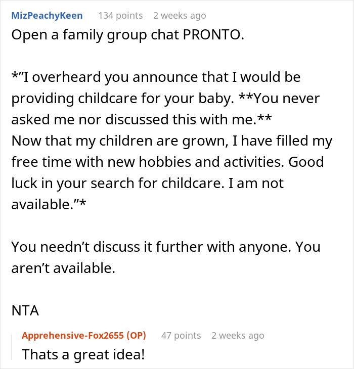 Couple Doesn’t Want To Sacrifice Gym For Babysitting, Wrongly Expect The Aunt To Give Up Her Hobbies Couple Doesn’t Want To Sacrifice Gym For Babysitting, Wrongly Expect The Aunt To Give Up Her Hobbies