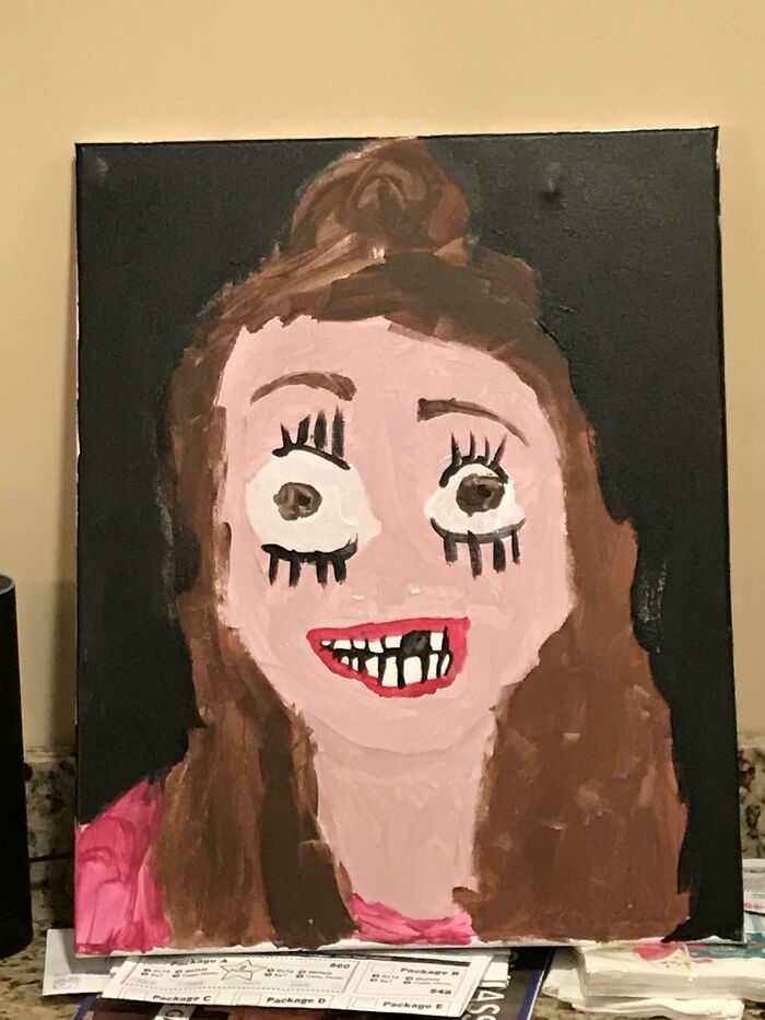 &ldquo;A Very Flattering Portrait Of Me&rdquo;: 39 Funny Drawings By Kids Who Have No Filter Whatsoever