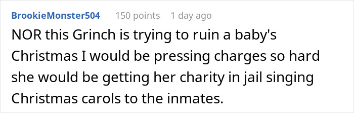 Woman Decides To Destroy Child’s Christmas Presents, Because Sister Is “Not Doing Enough For Charity”