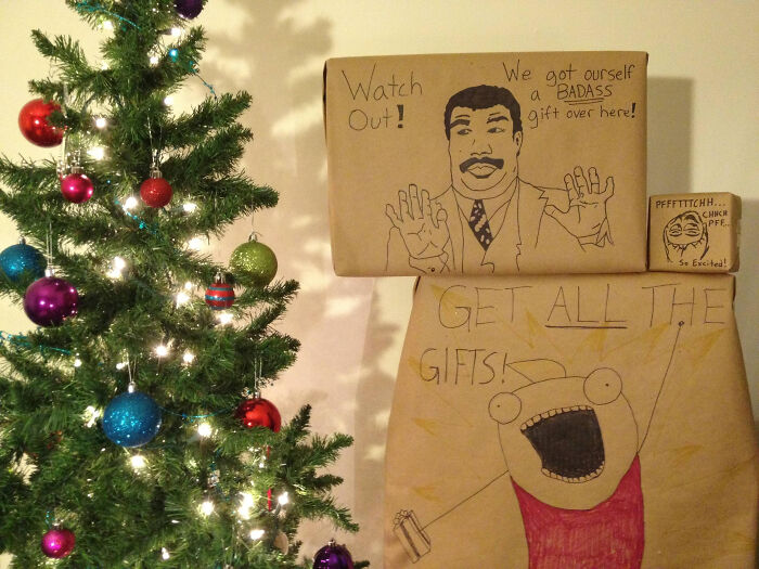 79 Of The Funniest Gift Wraps That Might Inspire Some Mischief This Christmas