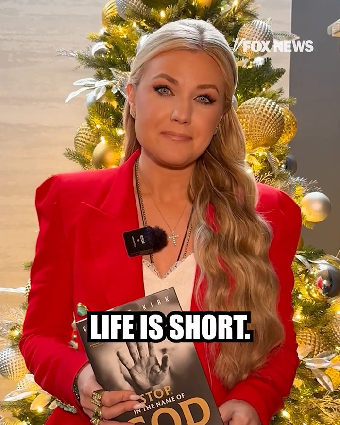 Erika Kirk Accused Of Cashing In On Tragedy With Christmas Message Promoting Charlie Kirk&rsquo;s Book