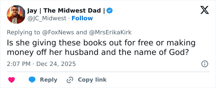 Erika Kirk Accused Of Cashing In On Tragedy With Christmas Message Promoting Charlie Kirk&rsquo;s Book