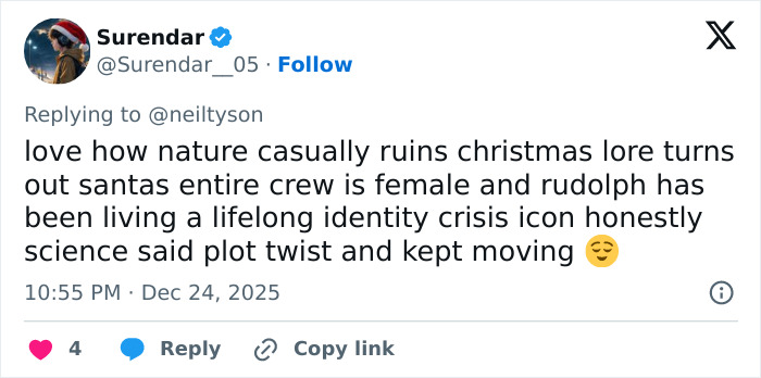 The Internet Is Losing It After Neil deGrasse Tyson Explains Gender Of Santa’s Reindeer Rudolph