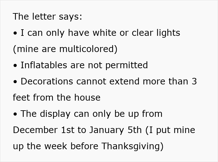 Woman Horrified After Getting Bashed By HOA For “Too Festive” Xmas Decor: “I’ll Be Fined $100/Day”