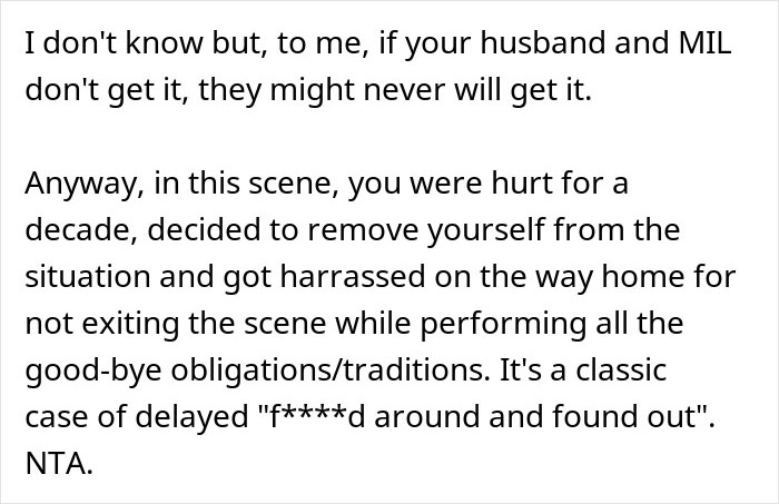 “AITA For Exploding 10 Years Of Repressed Rage At My MIL?” “AITA For Exploding 10 Years Of Repressed Rage At My MIL?”