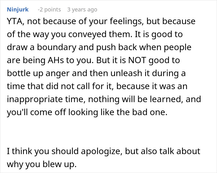 “AITA For Exploding 10 Years Of Repressed Rage At My MIL?” “AITA For Exploding 10 Years Of Repressed Rage At My MIL?”