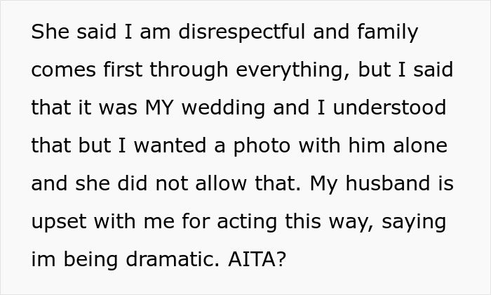 MIL Decides A White Dress Is Best For Son’s Wedding, Is Shocked Bride Doesn’t Want Her In Photos