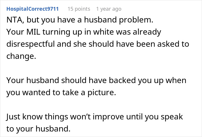 MIL Decides A White Dress Is Best For Son’s Wedding, Is Shocked Bride Doesn’t Want Her In Photos