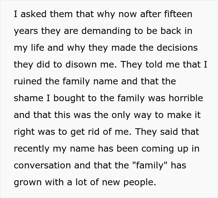 Family Stalks Guy They Disowned 15 Years Ago: “I Carry All The Shame, Guilt And Embarrassment For It”