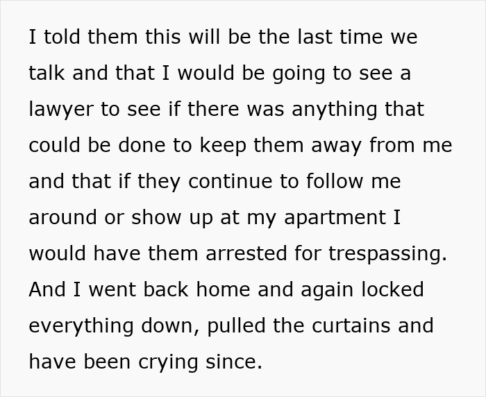 Family Stalks Guy They Disowned 15 Years Ago: “I Carry All The Shame, Guilt And Embarrassment For It”