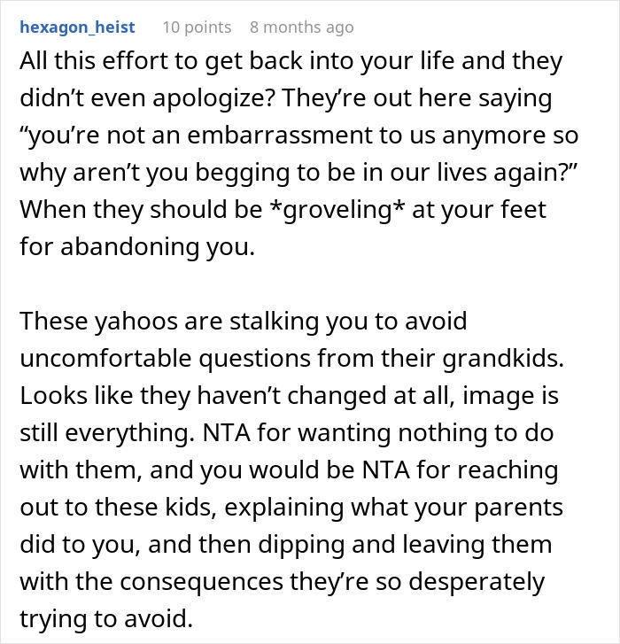 Family Stalks Guy They Disowned 15 Years Ago: “I Carry All The Shame, Guilt And Embarrassment For It”