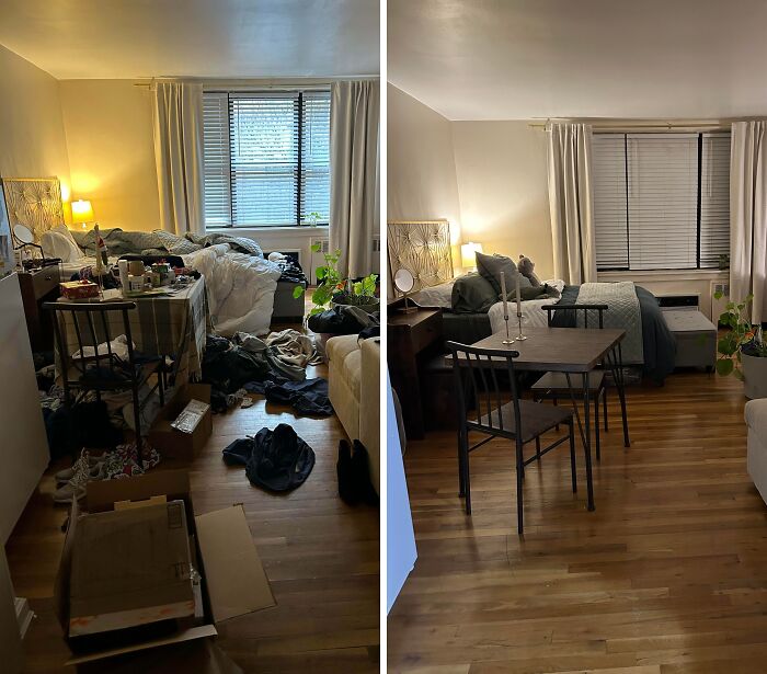 80 Satisfying Pics Of Rooms Before And After Being Cleaned
