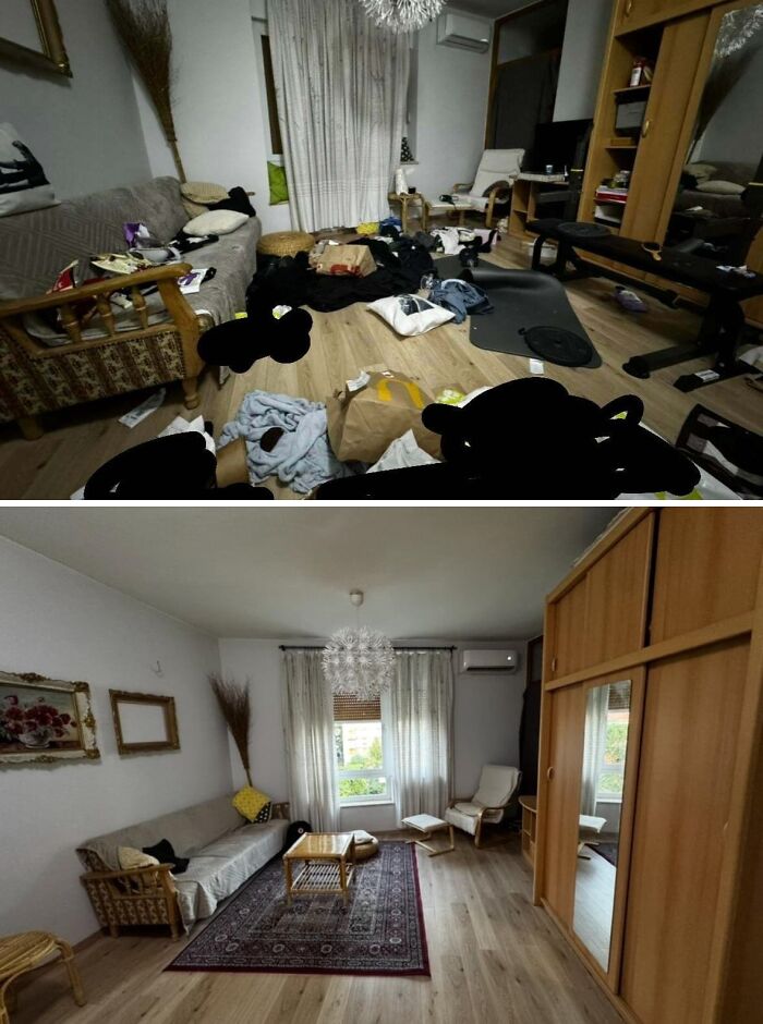 80 Satisfying Pics Of Rooms Before And After Being Cleaned