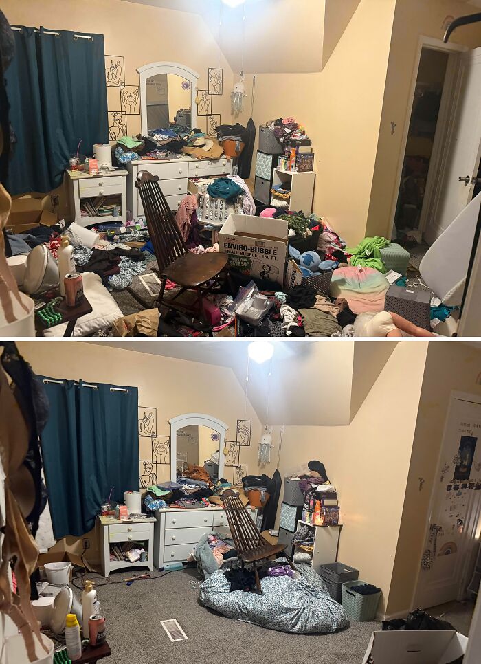 80 Satisfying Pics Of Rooms Before And After Being Cleaned