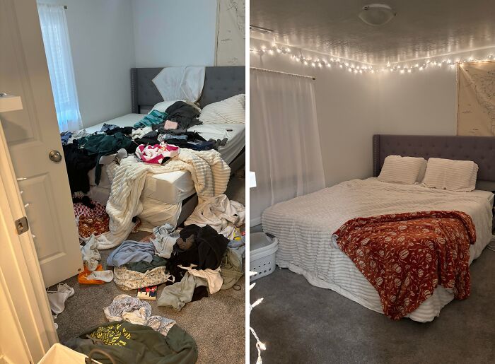 80 Satisfying Pics Of Rooms Before And After Being Cleaned
