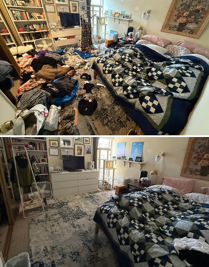 80 Satisfying Pics Of Rooms Before And After Being Cleaned