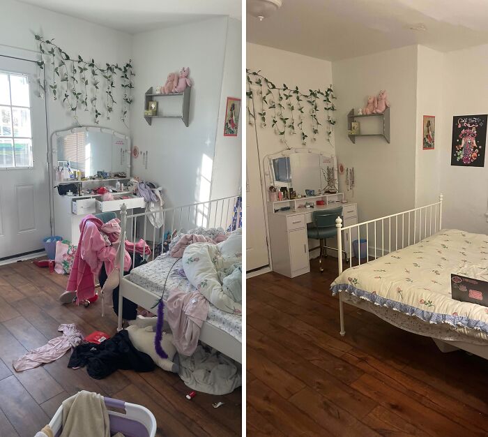80 Satisfying Pics Of Rooms Before And After Being Cleaned